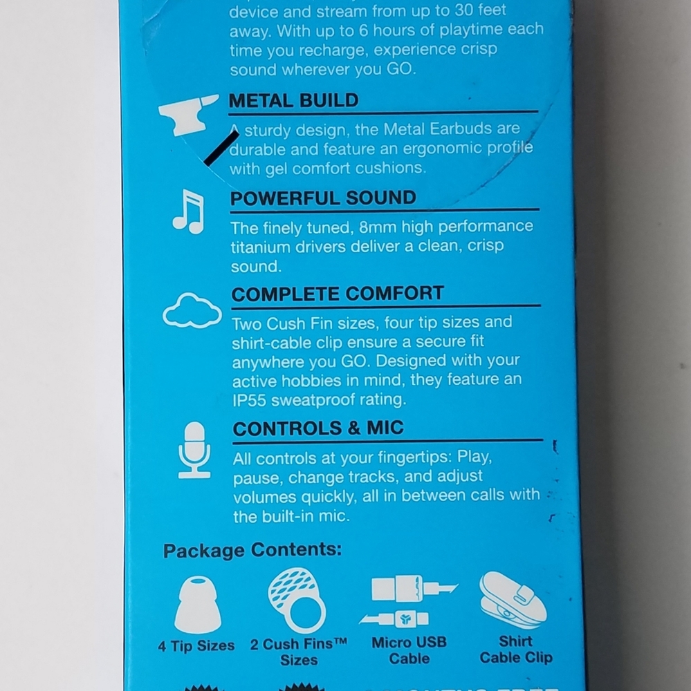 JLab Metal Wireless Rugged Earbuds - Picture 2 of 2